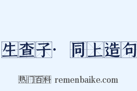 生查子·同上造句是什么意思的图片